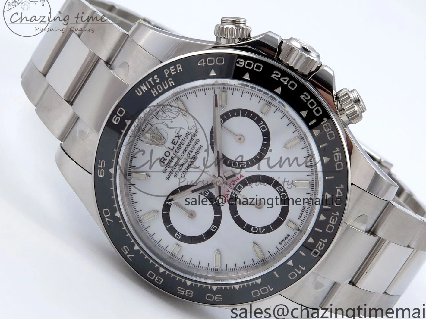MiroTime 0428 Reliable Daytona 126500 QF+ 1:1 Best Edition 904L Steel White Dial on SS Bracelet SH 862